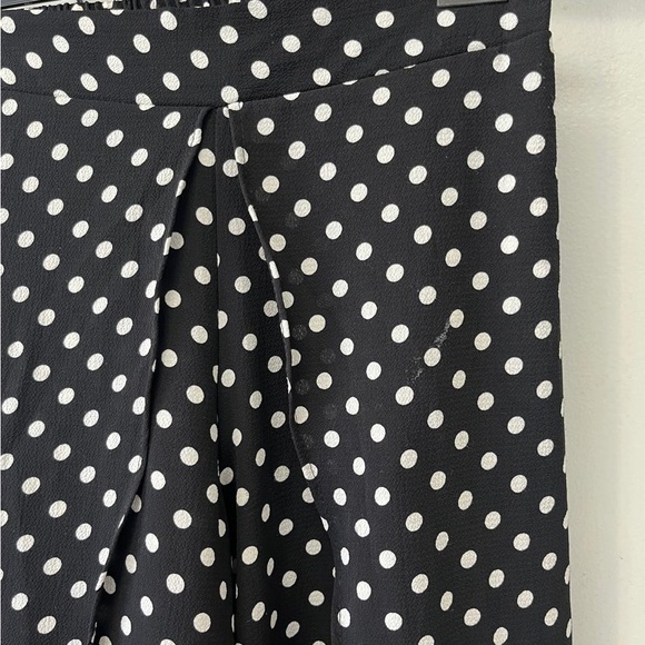 See You Monday Black and White Asymmetrical Polka Dot Skirt - Picture 3 of 4